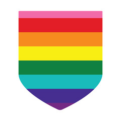 Gay Pride Flag. The traditional symbol for the entire LGBTQ+ community and gay men