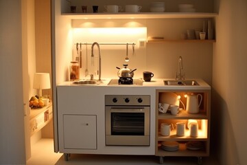 tiny minimalist kitchen stove with sink small cabinet