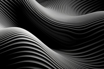 Naklejka premium Beauty of abstract forms and textures. Generative AI