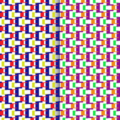 Abstract simple geometric vector seamless pattern, Collection of seamless ornamental vector patterns and swatches. White and grey geometric oriental backgrounds,  