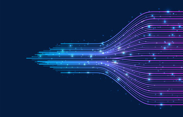 Technology background. Big data visualization concept