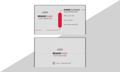 Marketing Simple, Creative & modern Business Card Template Layout.Luxury business card design template. Visiting card for business and personal use.Vector illustration design.