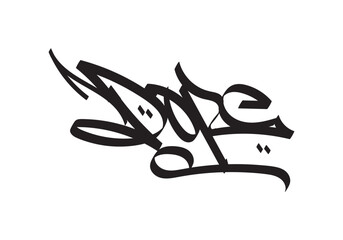 graffiti tag word of DOPE