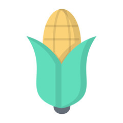 Sweet Corn Flat Icon