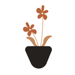 Simple Flower Boho Illustration