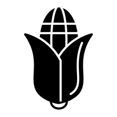 Sweet Corn Glyph Icon