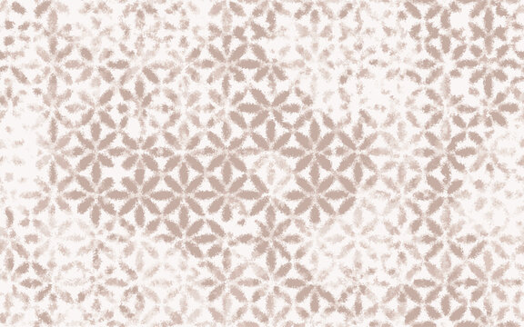 Abstract geometric seamless pattern with blots and an effect of attrition. Vector shabby geometric carpet in art deco style. Background for ceramic tile, wallpaper, linoleum, textile, rug, web page