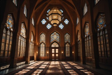 Obraz premium Mosque Image Beautiful Background Ai Generates