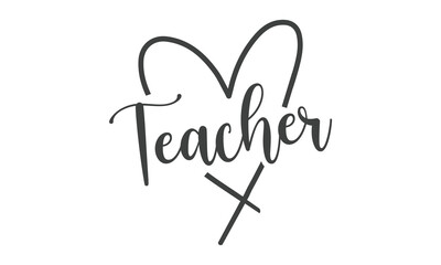 Teacher Retro SVG Design.