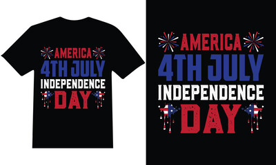 4th of July " T-shirt design, USA  t-shirt design, independence t-shirt design vector illustration and ready to print on mug, hoodie, poster, book cover.
