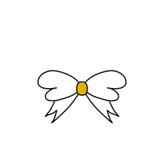 Cute cute little white bow