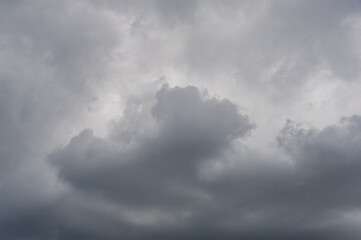 Fototapeta na wymiar Gray clouds.