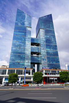 Ankara Turkey - 20.03.2023 Ko&ccedil; Holding Twin Tower Buildings in Ankara         