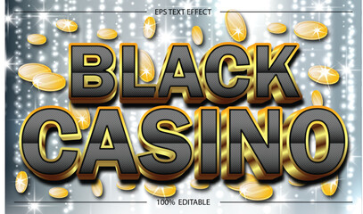 Black Casino text effect