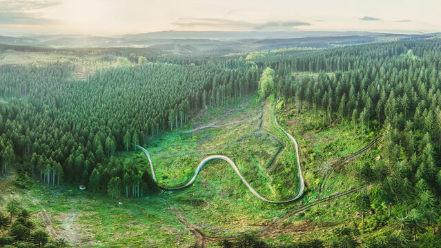 die alte Bob Bahn auf dem Spie&szlig;berg