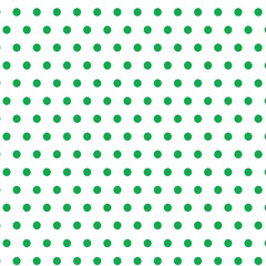 modern simple green polka dot pattern on white background