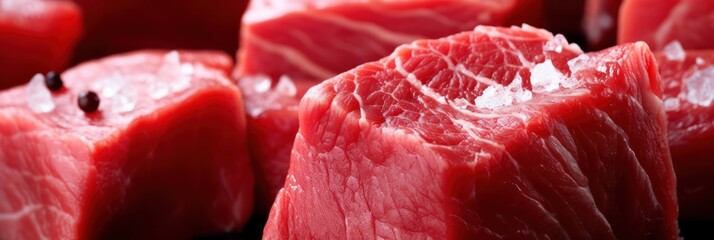 Fresh raw beef meat. Generative AI