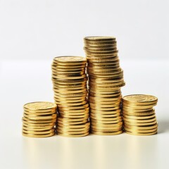 stacks of gold coins