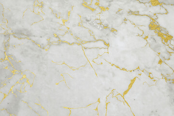 Beautiful light gray and gold marble surface as background