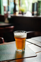 alcohol - drink, ale, banner, beer glass, beverage, brewed, brewery, bubble, celebration, close-up, closeup, cold, craft, drink, foam, frosty, froth, full, glass with beer, gold, golden, happy hour, l