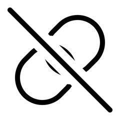 link chain rotate off icon