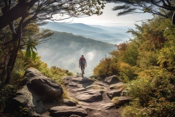 A Hiker on the Appalachian Trail Generative AI