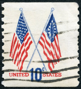 USA - 1973: shows 13 Star and 50 Star Flags, Flag Issue, 1973