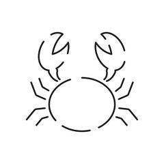 Sea food line icon. Fish meat restaurant. White meat suitable for web, infographics and apps. Isolated on white background