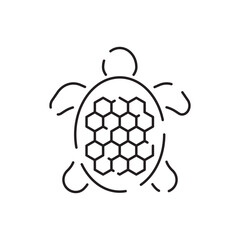 Obraz premium Sea food line icon. Fish restaurant. White meat. Food and Drinks Line Vector flat