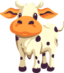 Cute cow mascot 