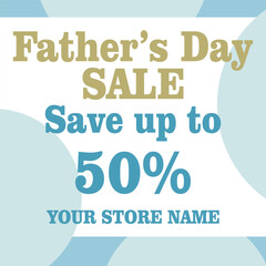 Father's day big sale flyer poster social media post design