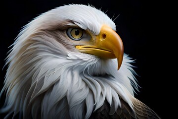 Obraz premium Bald eagle bird, Generative AI