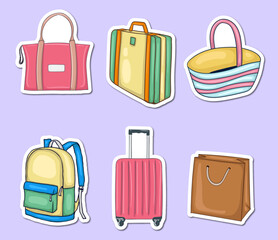 Colorful Hand Drawn Bags Illustration Collection