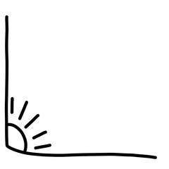 Hand Drawn Doodle Corner 