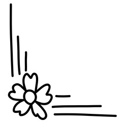 Hand Drawn Doodle Corner 