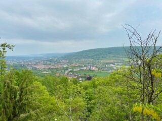 Der Frauenberg in Sondershausen, Blick auf die Stadt