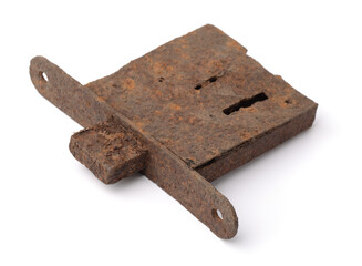  Old rusty mortise lock