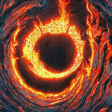 flames background by Generative AI