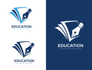 Obraz na płótnie Canvas Education school college and University crests and logo emblem