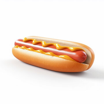 Hot dog isolated image on white background
