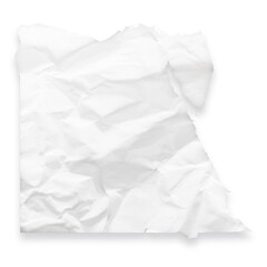 Country map of Egypt as a crumpled paper cut-out isolated on transparent background