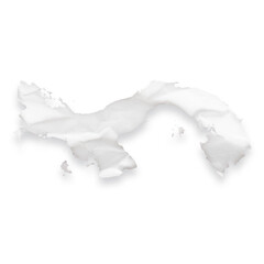 Country map of Panama as a crumpled paper cut-out isolated on transparent background