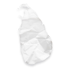 Country map of Sri Lanka as a crumpled paper cut-out isolated on transparent background