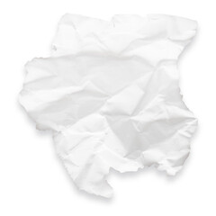 Country map of Suriname as a crumpled paper cut-out isolated on transparent background