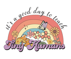 teacher Sublimation Flower vector. EPS, SVG Files for Cutting, bag, cups, card, EPS 10