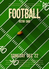 American football vector template