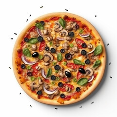 pizza isolated image on white background