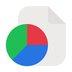 Fototapeta premium business report Flat graphic design finance icon