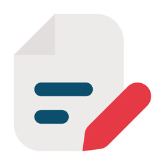 contract Flat graphic design finance icon