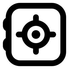 vault outline business icon